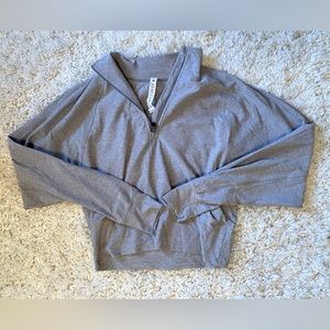 lululemon Ready to Rulu Half Zip | Grey/Gray | Size 6